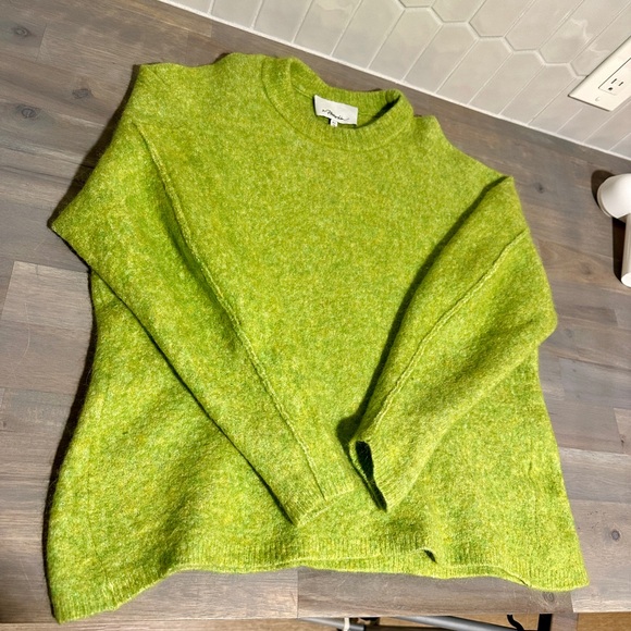 3.1 Philip Lim Lime Green Wool Sweater - Picture 4 of 10